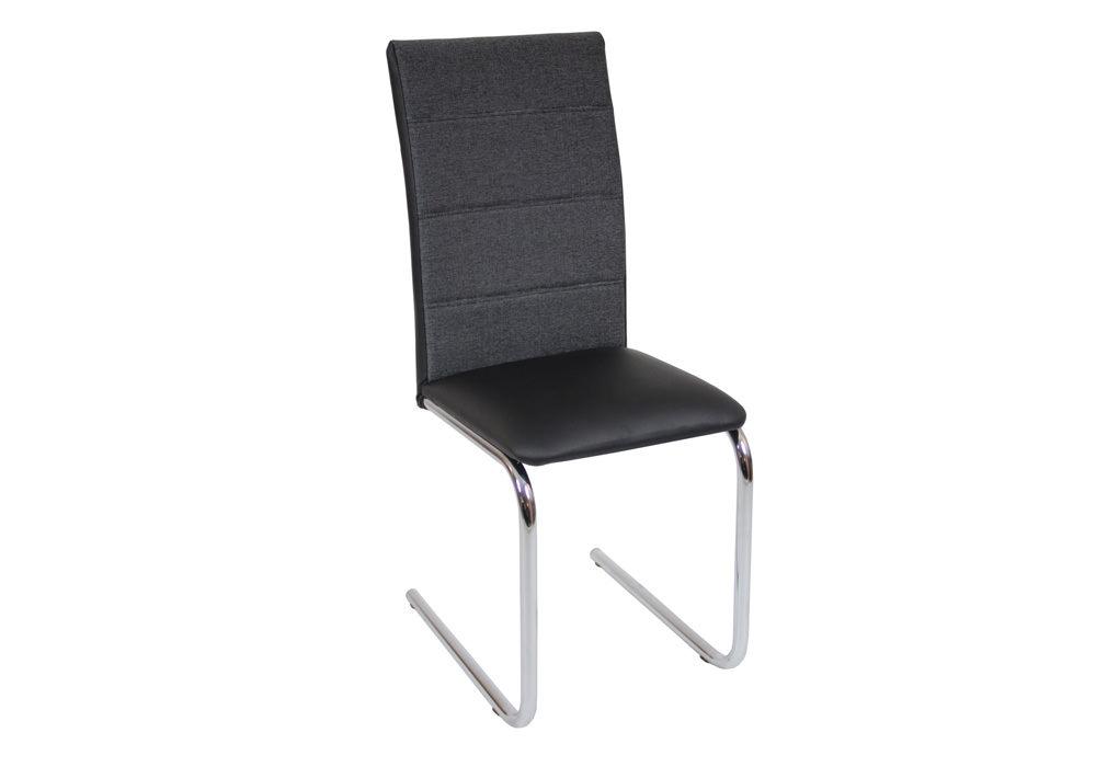 Krzesło DC2-006 czarny+mater. 1